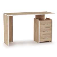 ПКС-8 стол письменный правый дуб сонома