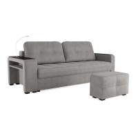 Диван Smart 4 пуф слева Kongo ecru