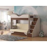 Латте 77-01 кровать-диван Бодега Светлый / Орех Донской / Велюр Кремовый Латте 77-01 кровать-диван Бодега Светлый / Орех Донской / Велюр Кремовый