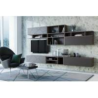 Гостиная Summit комплектация 1 Ясень анкор тёмный/софт графит