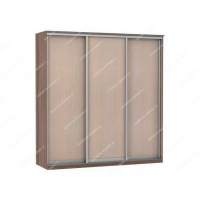 Шкаф купе Модерн 1776х600 3-х дверный 2-х секционный глухой шимо темный/ясень