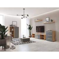 Гостиная ВИЛЛИТУС-1 дуб Вотан/графит