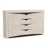 33.19 Лючия тумба бетон пайн белый/венге 33.19 Лючия тумба бетон пайн белый/венге