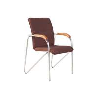 Стул Самба хром/ к/з коричневый