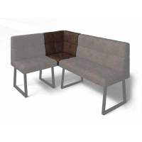 Реал кухонный диван МУ 590 Коньяк/Черный муар