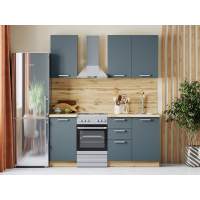 Кухня Борги комплект 4 Дуб Крафт золотой / Маренго