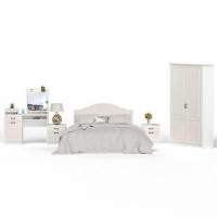 Спальня Ливерпуль вар.7 Белый/Ясень ваниль