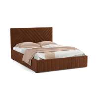 Кровать Гамма 1600 велюр тенерифе шоколад Кровать Гамма 1600 велюр тенерифе шоколад