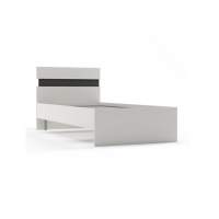 Сити 71 кровать с орт. основанием Белая Аляска / Черный Сити 71 кровать с орт. основанием Белая Аляска / Черный