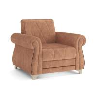 Кресло для отдыха Порто М велюр тенерифе корица/шоколад
