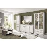 Гостиная Сохо комплектация 2 бетон белый/бетон патина