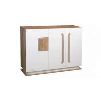 Комод Дора 30.06-02 дуб сонома/белый глянец