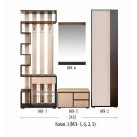 Прихожая Мини-Лайт комл. 3 венге/ясень шимо светлый