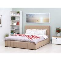 Милана кровать 160 Tenerife latte (бежевый кофейный)