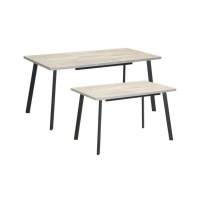 Стол обеденный Бэлфаст Бетон пайн темный