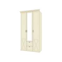 Бэль Шкаф трехдверный + Карнизы 1204/550 Слоновая кость