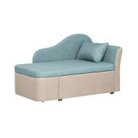 Тахта Мася-12 левый жаккард тесла бирюза/беж