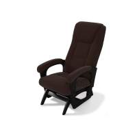 Кресло-маятник Леон Черный / Шоколад