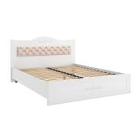 Кровать 1600 с мягким элементом Италия ИТ-9 + ИТ-9А белое дерево Кровать 1600 с мягким элементом Италия ИТ-9 + ИТ-9А белое дерево
