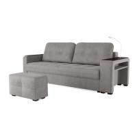 Диван Smart 4 пуф справа Kongo ecru