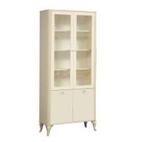 Стефани 43.05 Шкаф-витрина бежевый/слоновая кость