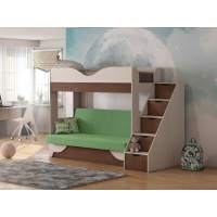 Латте 77-01 кровать-диван Бодега Светлый / Орех Донской / Велюр Зеленый Латте 77-01 кровать-диван Бодега Светлый / Орех Донской / Велюр Зеленый