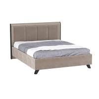 Фиделия кровать двойная 76.14 с под. мех. серый камень / мрамор черный Фиделия кровать двойная 76.14 с под. мех. серый камень / мрамор черный