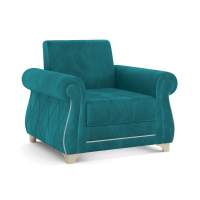 Кресло для отдыха Порто М велюр тенерифе изумруд/грей