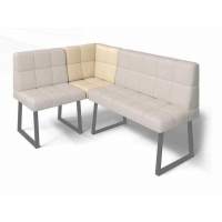 Реал кухонный диван МУ 590 Крем/Черный муар