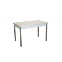 Стол обеденный Бродвей Бетон белый / металлик