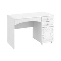 Стол письменный Италия ИТ-15 +ИТ-15А белое дерево