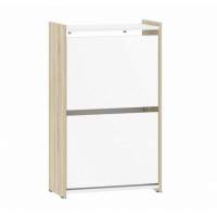 Тумба для обуви Симпл НМ 013.22 дуб сонома/белый