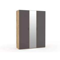 НМ 013.57 Шкаф комбинированный Livorno /дуб бунратти / софт графит