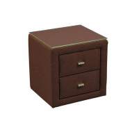 06.34-01 тумба прикроватная со стеклом велюр тенерифе шоколад