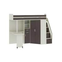 Карамель 77-03 кровать-чердак 2х этажная Ясень анкор Светлый / Бодега темный Карамель 77-03 кровать-чердак 2х этажная Ясень анкор Светлый / Бодега темный