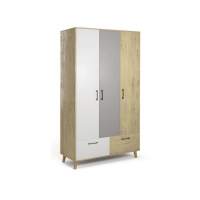 Бенедикт М2 шкаф 3-дверный Дуб ирландский/серо-белый