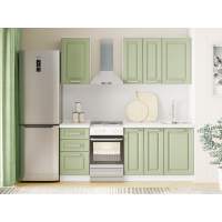 Кухня Вокс комплект 1 Белый / Фисташка