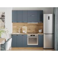 Кухня Борги комплект 6 Дуб крафт золотой / Маренго