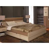 NEXT 73 Кровать двуспальная с ящиком 1600 Ясень Шимо темный / Ясень Шимо светлый NEXT 73 Кровать двуспальная с ящиком 1600 Ясень Шимо темный / Ясень Шимо светлый