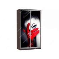 Шкаф купе Модерн 1190х450 2-х дверный фотопечать №1 венге