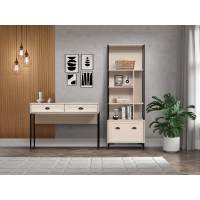 Набор 1 для спальни Антея Кашемир/металл черный