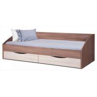 Кровать Фея - 3 одинарная симметричная (900х2000) ясень шимо светлый/темный Кровать Фея - 3 одинарная симметричная (900х2000) ясень шимо светлый/темный