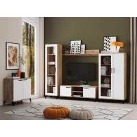 Марсель гостиная комплектация 1 Дуб Крафт табачный/Меренга