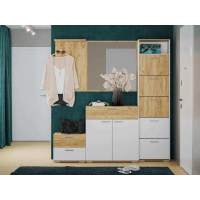 Прихожая Санти-3 Белый/Дуб крафт золотой