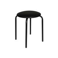 Табурет Комфорт черный/к/з черный