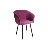 Стул Памела велюр розовый