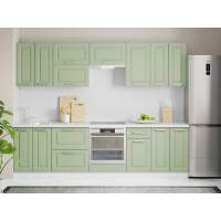 Кухня Вокс комплект 2 Белый / Фисташка