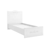 Кровать 900 с настилом Италия ИТ-10 белое дерево