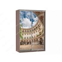 Шкаф купе Модерн 905х450 2-х дверный фотопечать №2 шимо темный