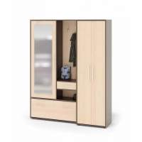 Прихожая ВШ-6 + ШО-1 Венге/Беленый дуб